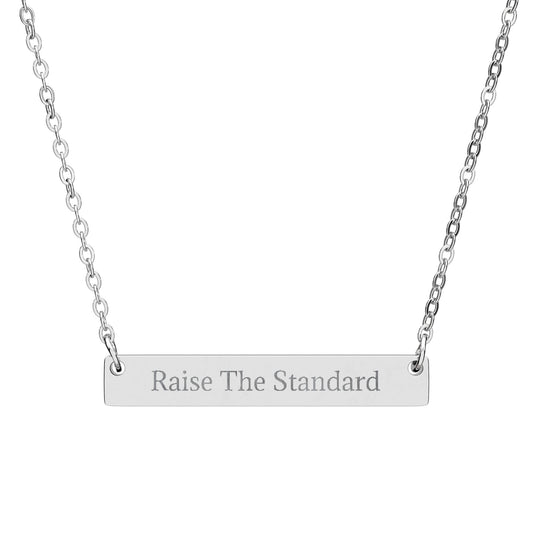 Raise The Standard - Horizontal Bar Necklace