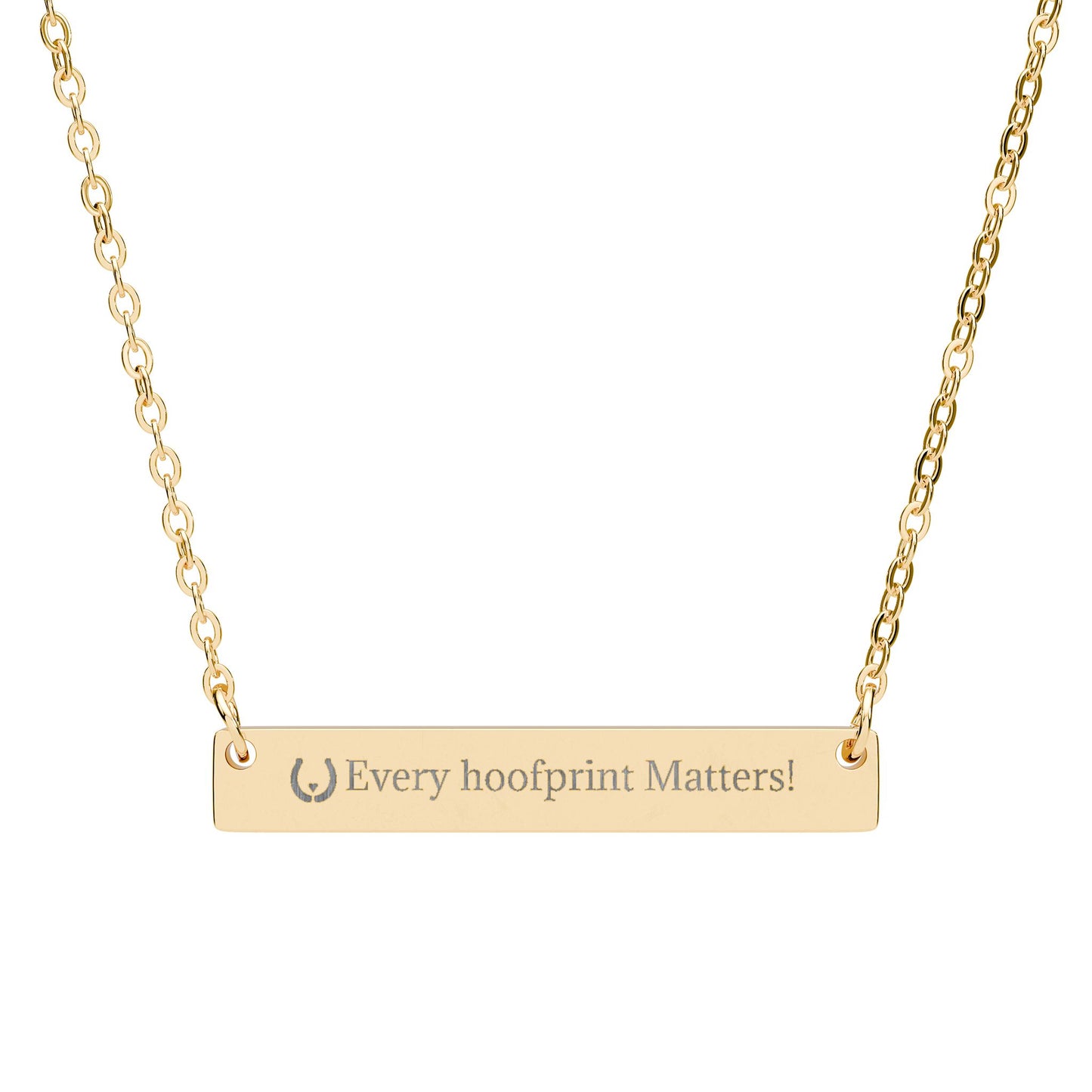 Every Hoofprint Matters Necklace