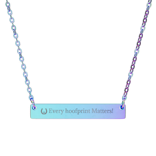 Every Hoofprint Matters Necklace