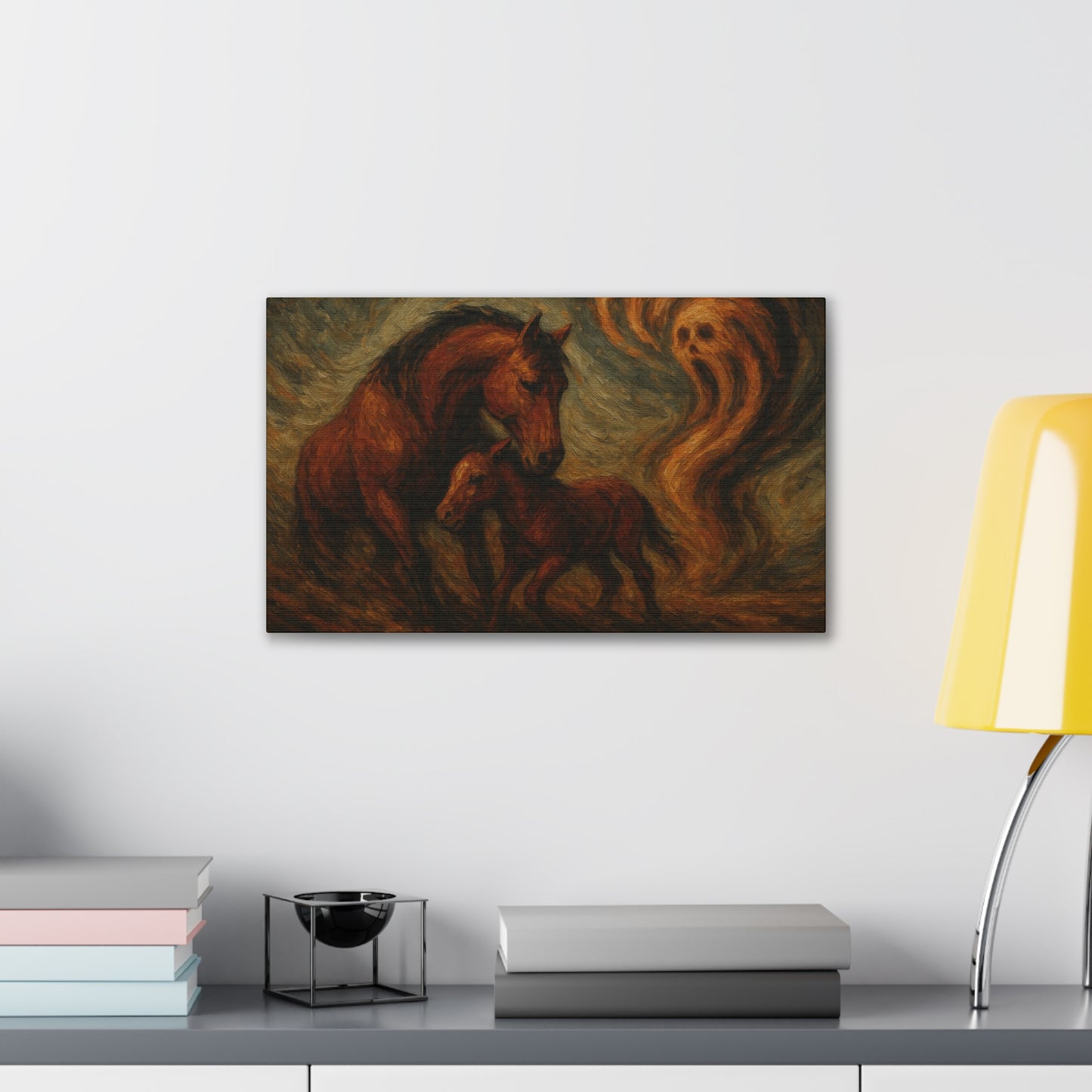 Spirit Watch — Mare & Foal Canvas Wall Art