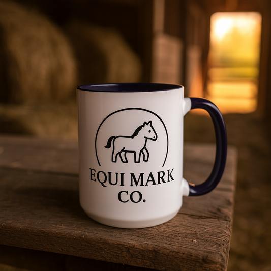 EquiMark Co. Logo Accent Mug (15oz)