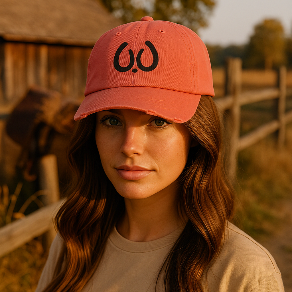 Hoofprints & Hope Distressed Dad Hat