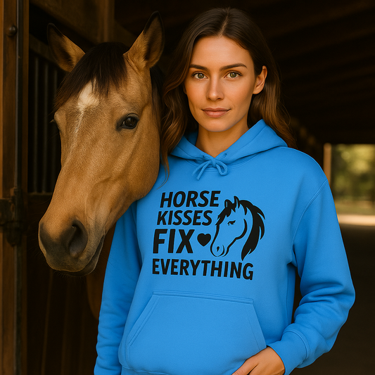Horse Kisses Fix Everything Hoodie