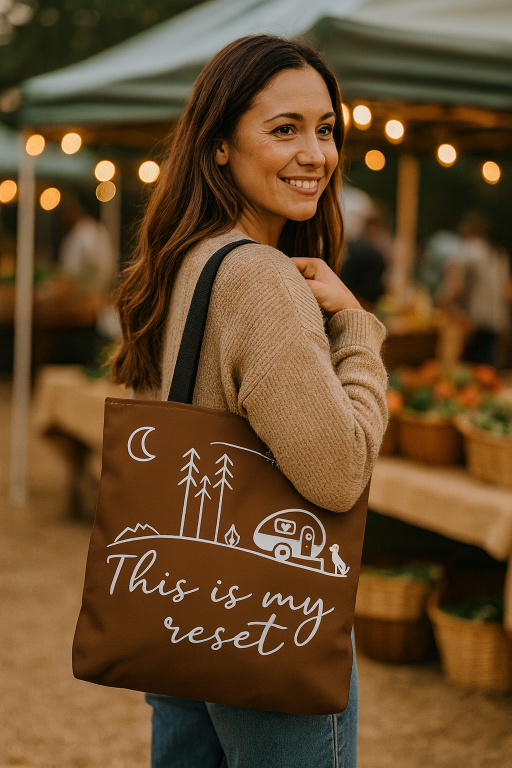 This is My Reset Bohemian Tote Bag