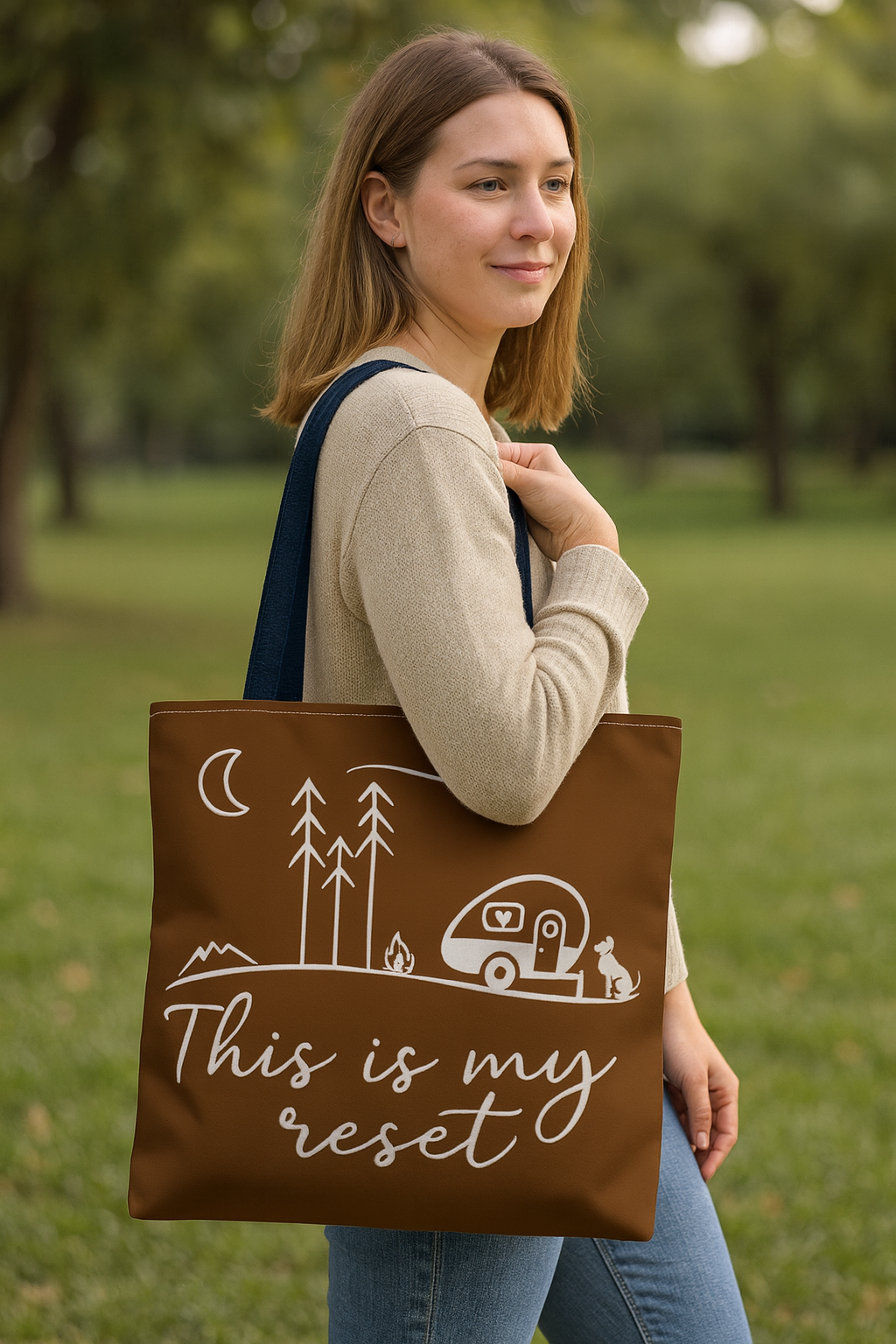 This is My Reset Bohemian Tote Bag