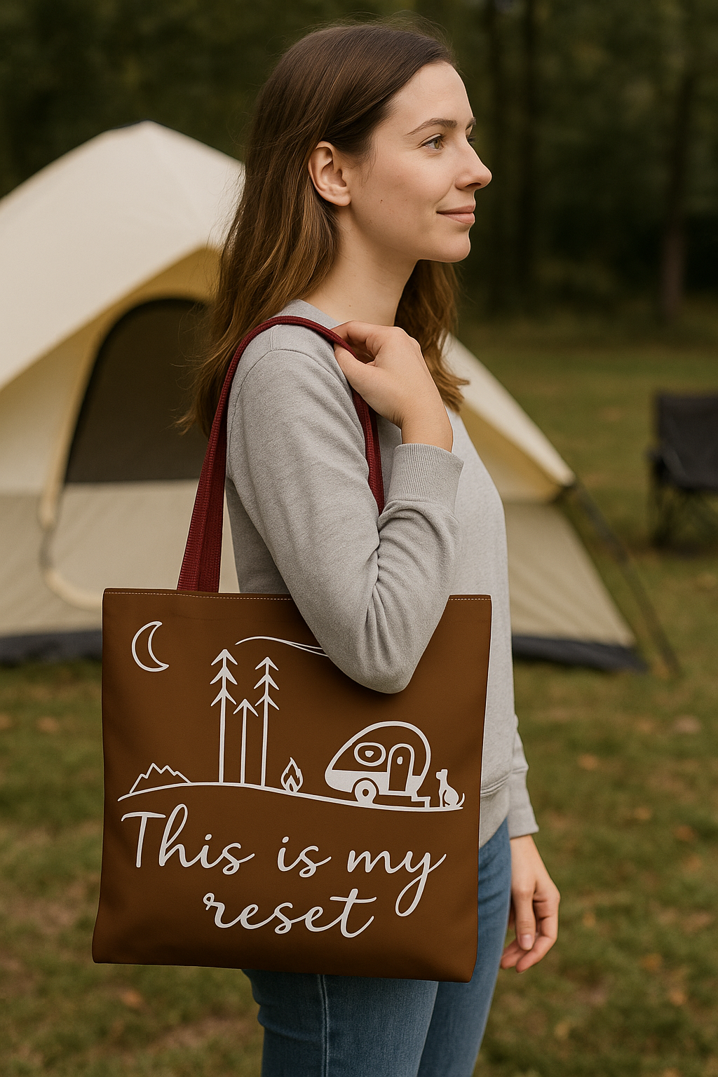 This is My Reset Bohemian Tote Bag