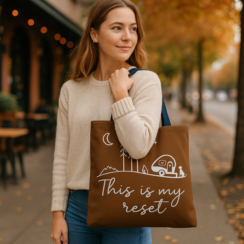 This is My Reset Bohemian Tote Bag