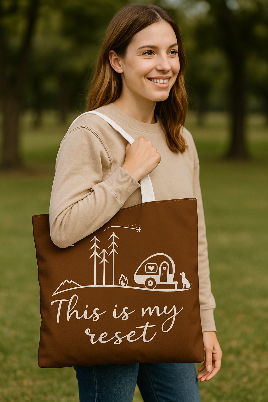 This is My Reset Bohemian Tote Bag