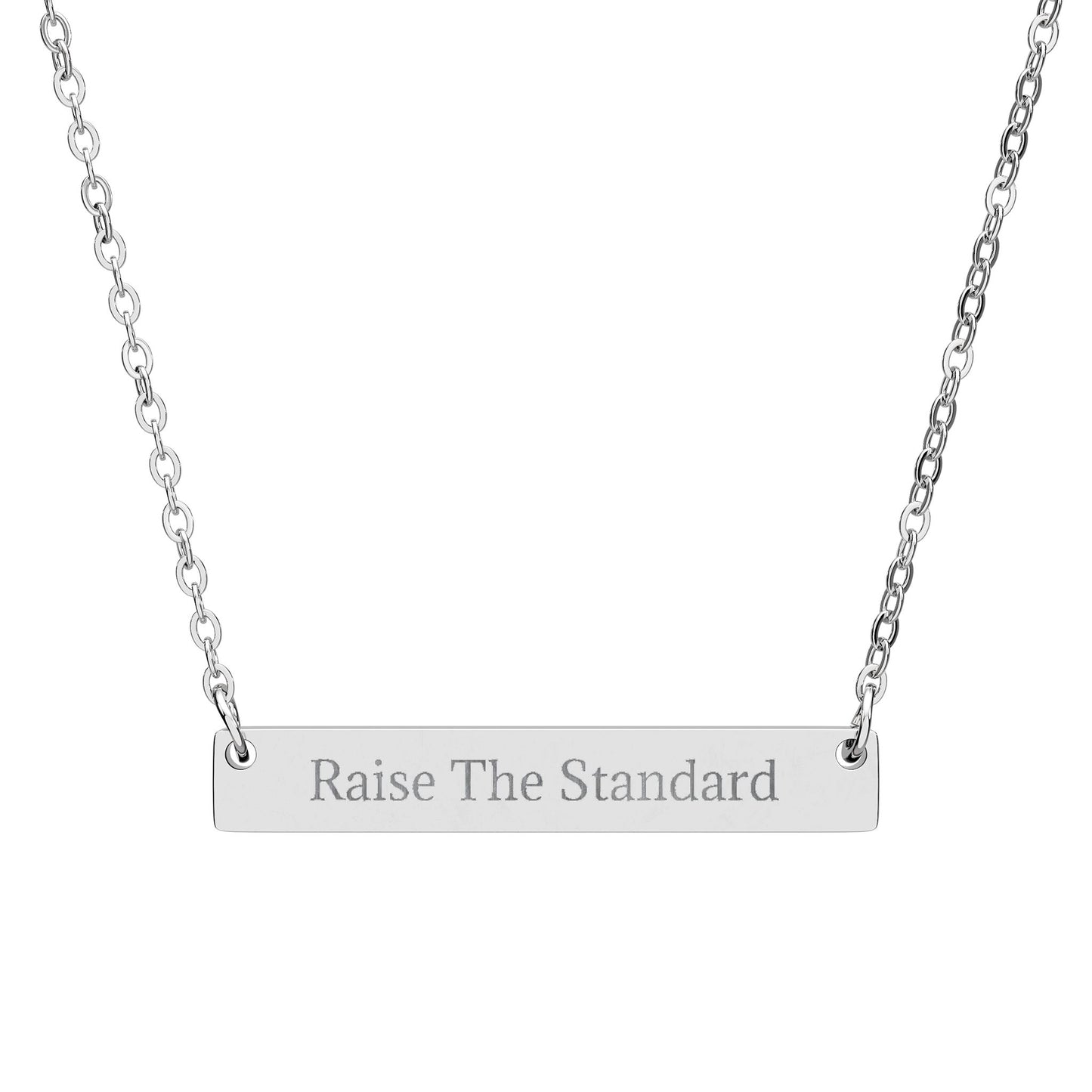 Raise The Standard - Horizontal Bar Necklace