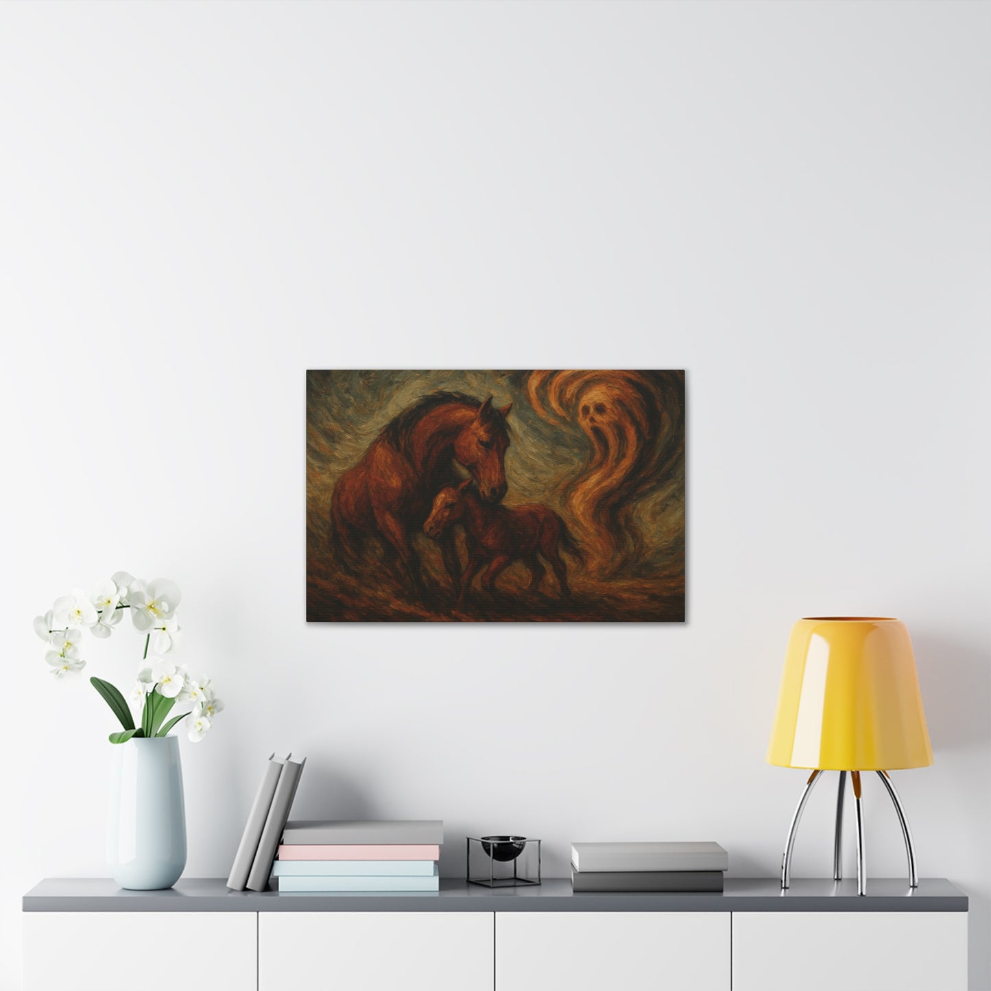 Spirit Watch — Mare & Foal Canvas Wall Art