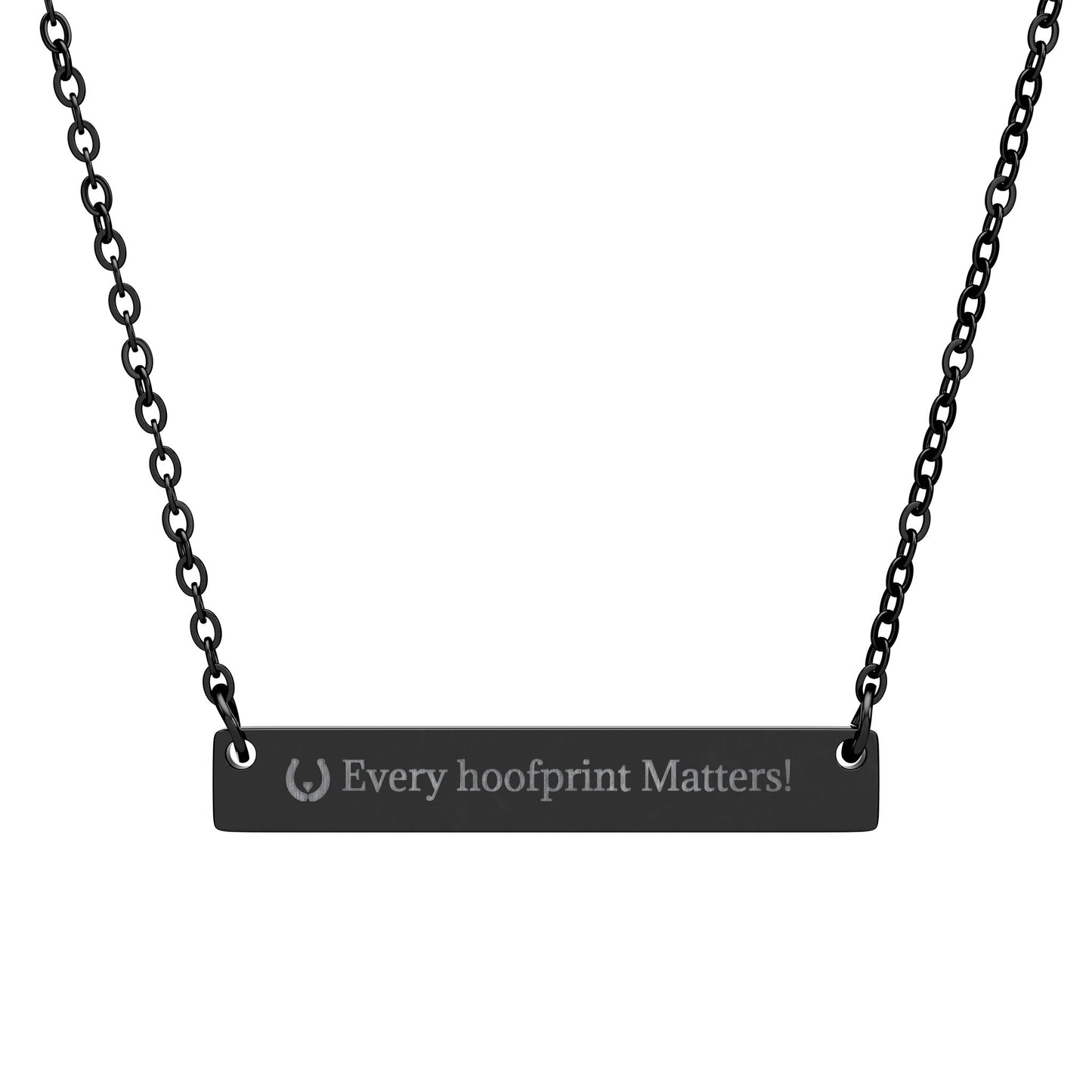 Every Hoofprint Matters Necklace
