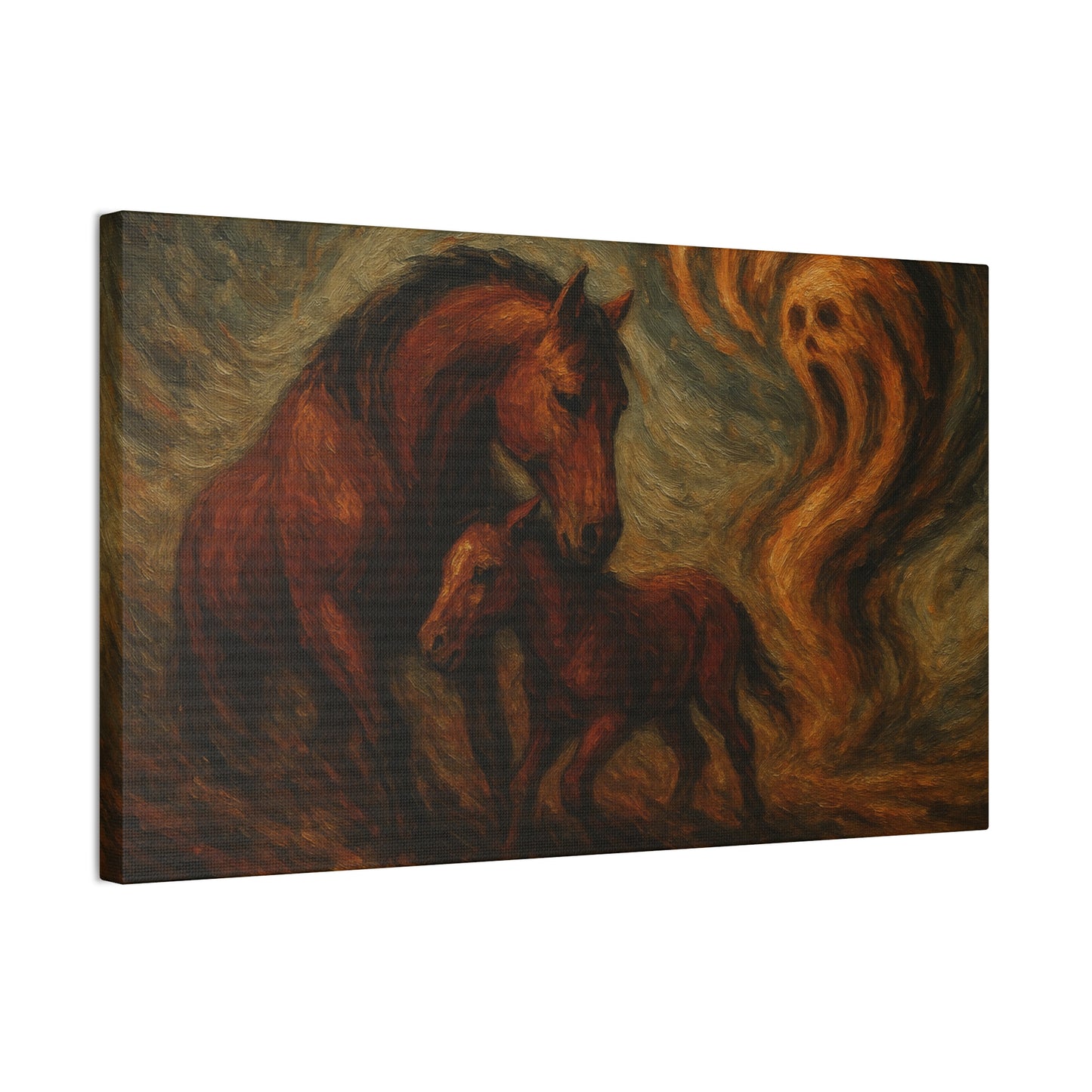 Spirit Watch — Mare & Foal Canvas Wall Art