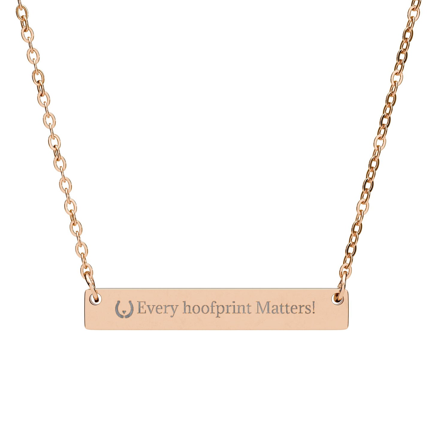 Every Hoofprint Matters Necklace