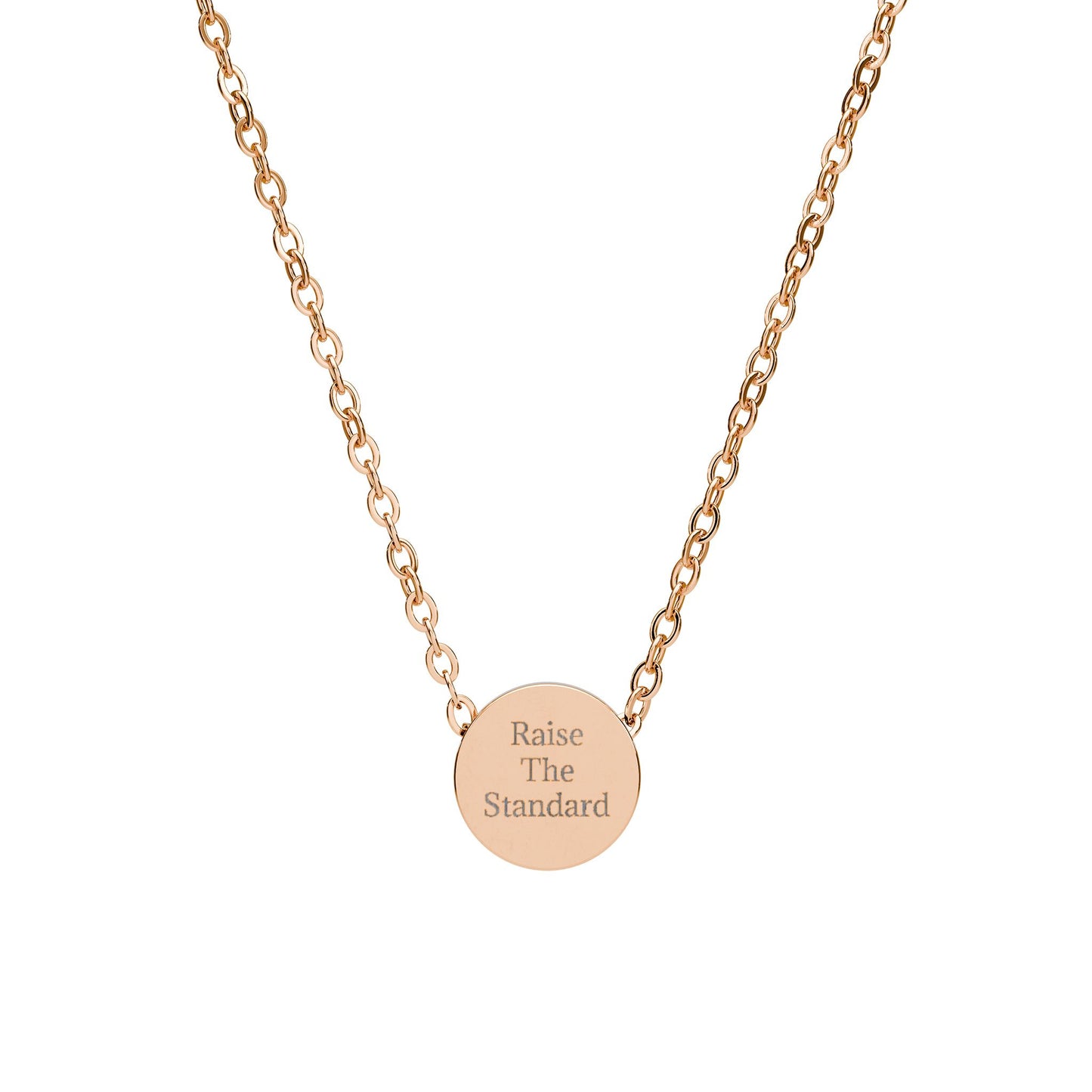 Raise The Standard - Mini Circle Necklace