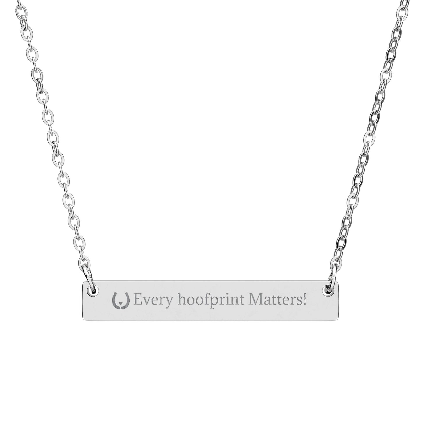 Every Hoofprint Matters Necklace