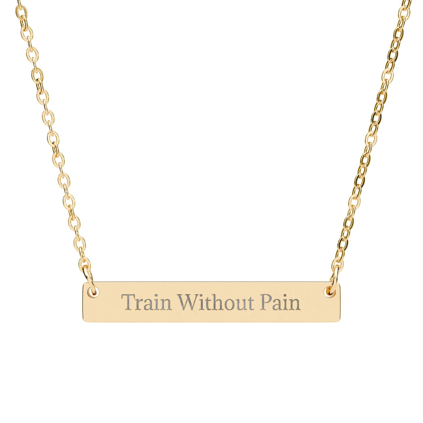 Train Without Pain - Bar Necklace