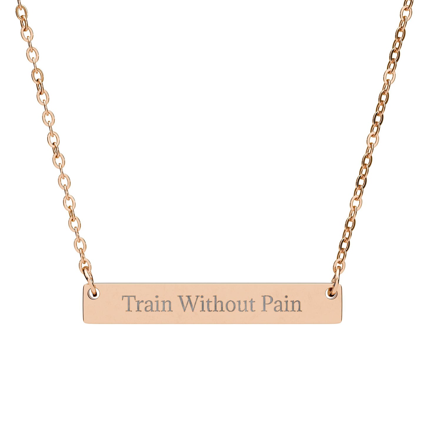 Train Without Pain - Bar Necklace