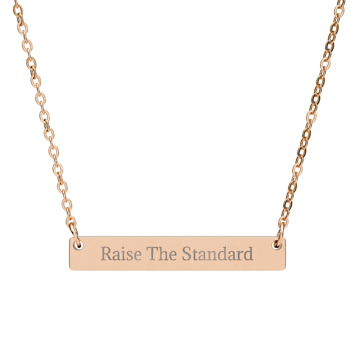 Raise The Standard - Horizontal Bar Necklace