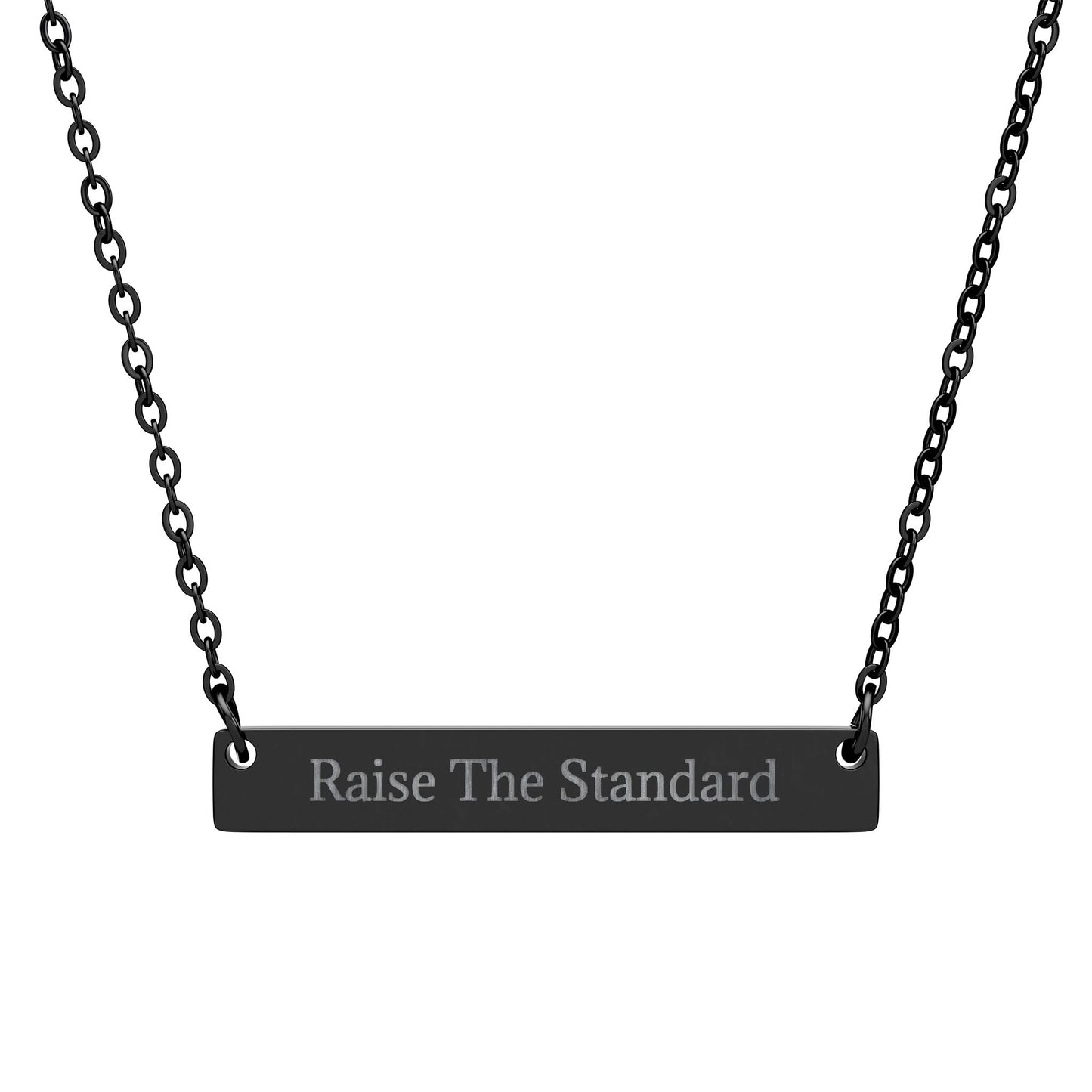 Raise The Standard - Horizontal Bar Necklace