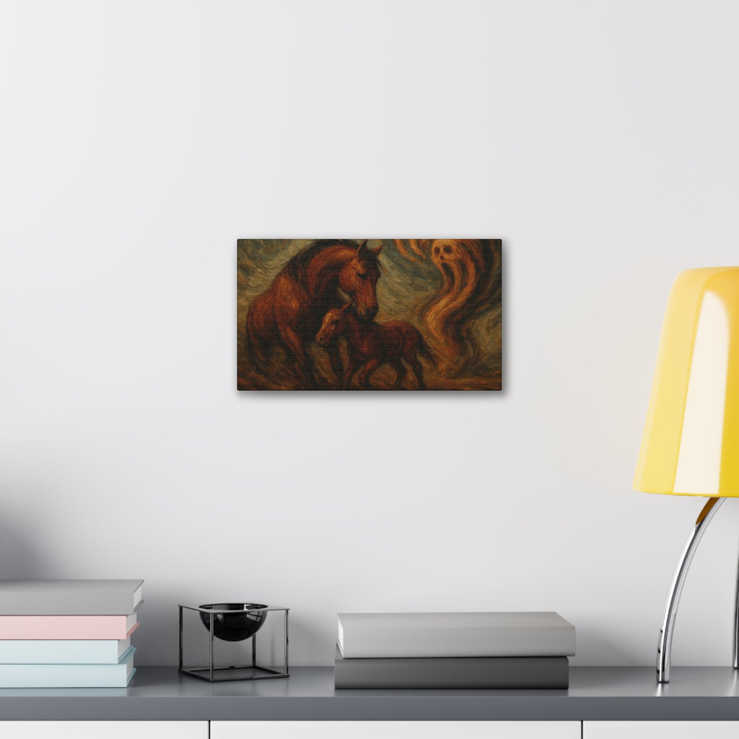 Spirit Watch — Mare & Foal Canvas Wall Art