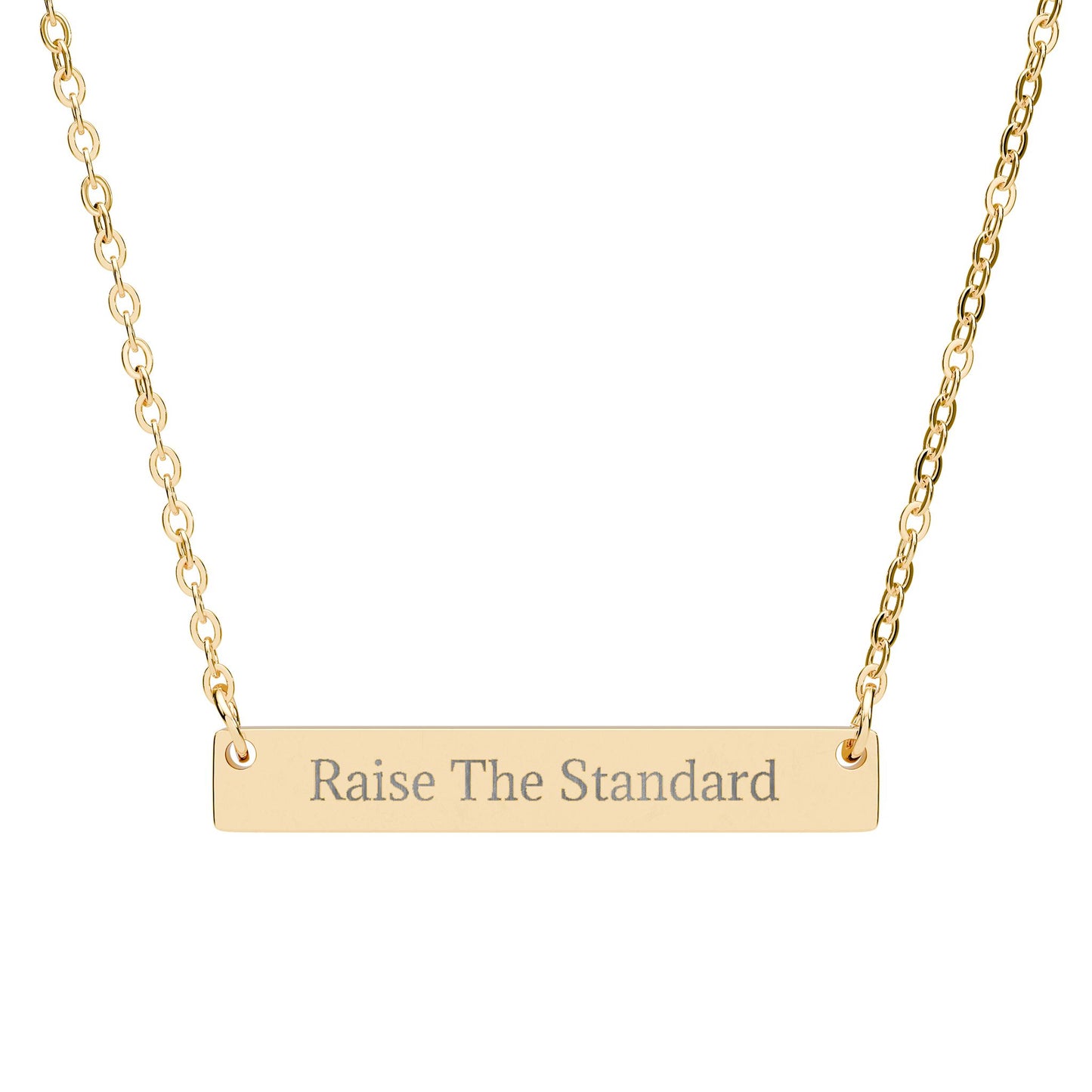 Raise The Standard - Horizontal Bar Necklace