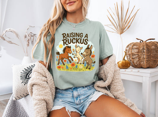 Raising a Ruckus Farm Animal T-Shirt