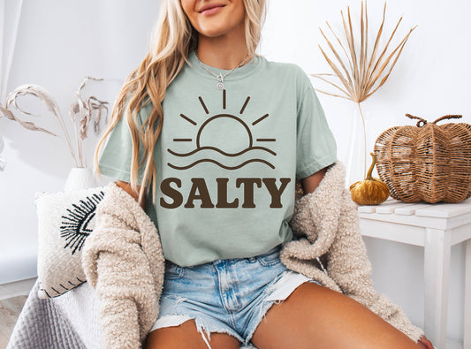 SALTY Retro Beach Vibe Shirt