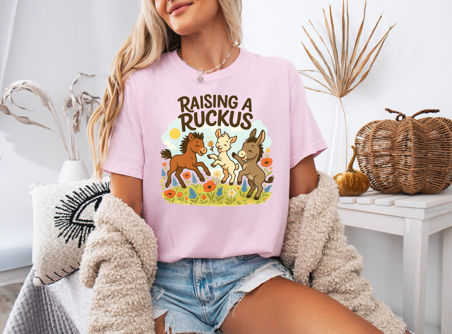 Raising a Ruckus Farm Animal T-Shirt