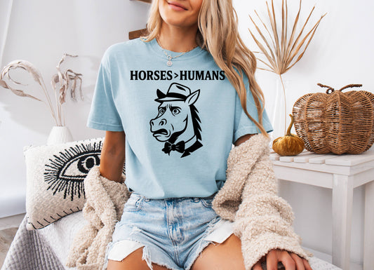 Horses Over Humans Tee