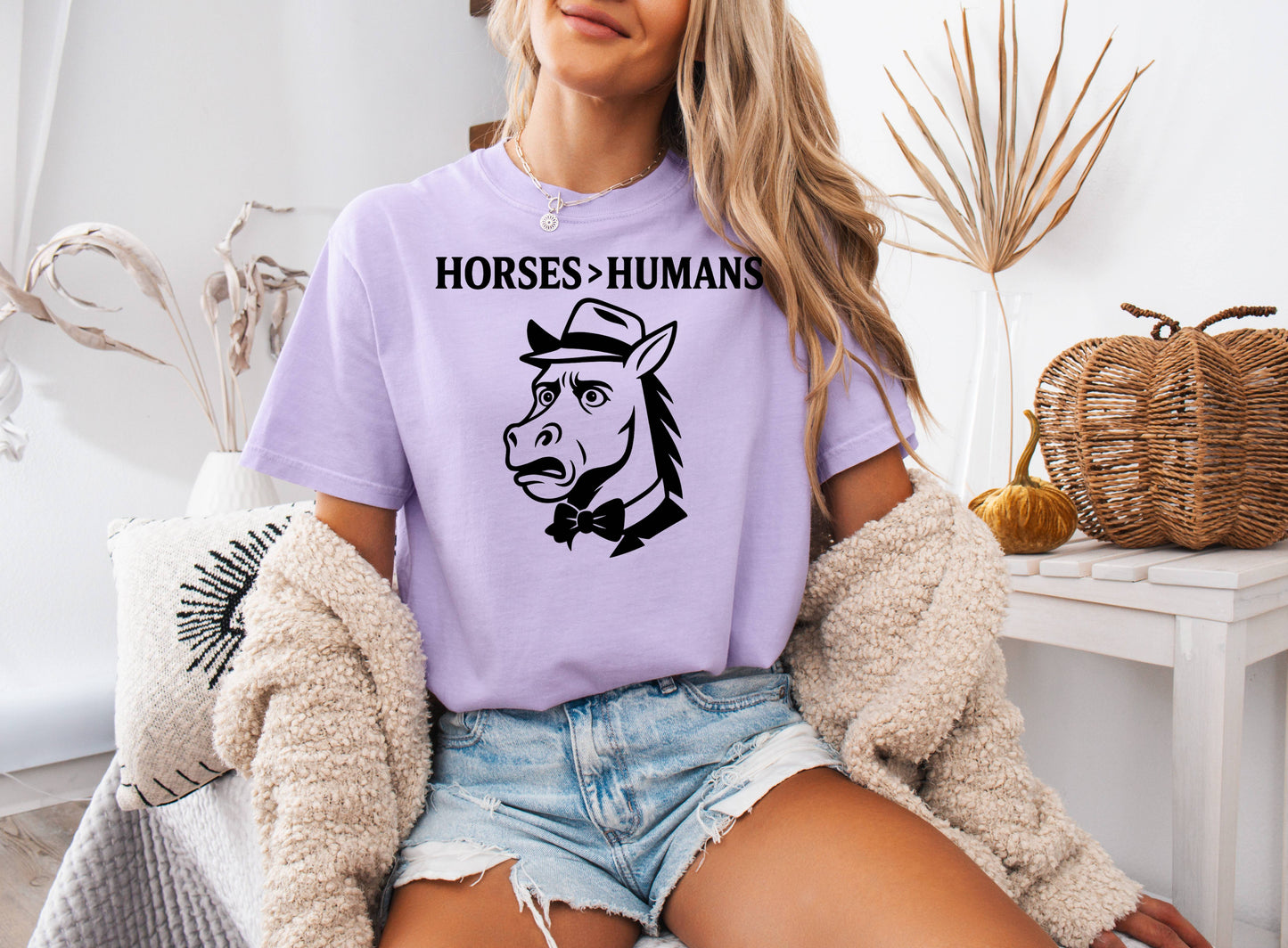 Horses Over Humans Tee