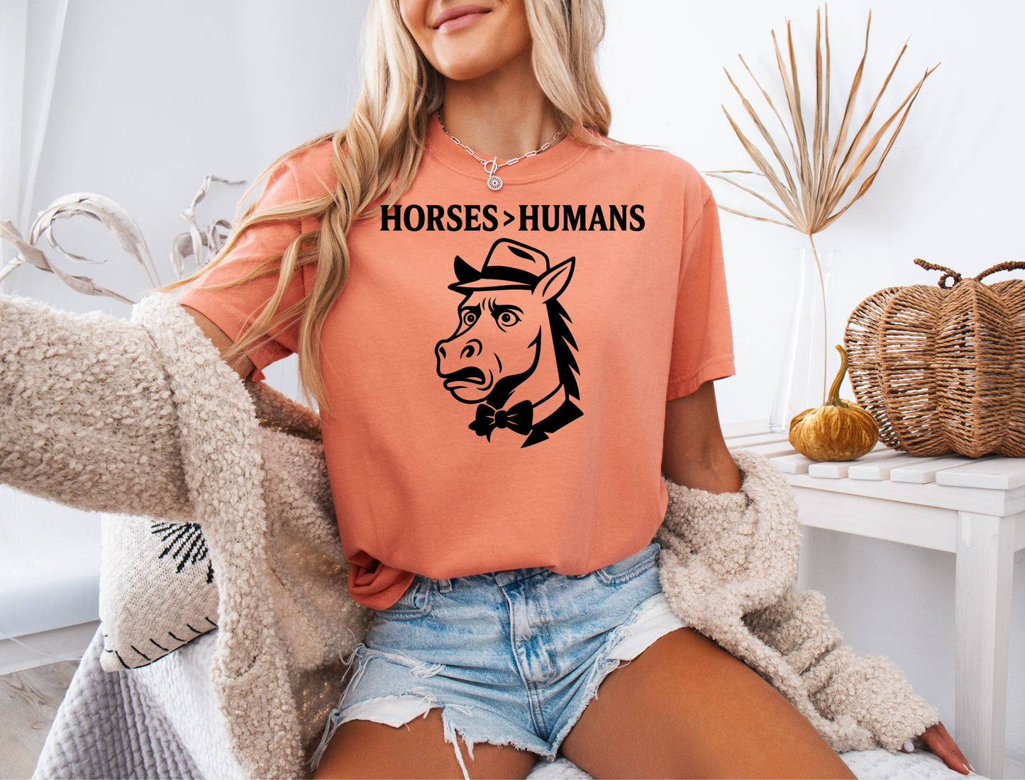 Horses Over Humans Tee