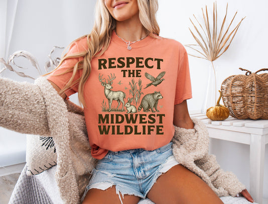 Respect the Midwest Wildlife Shirt