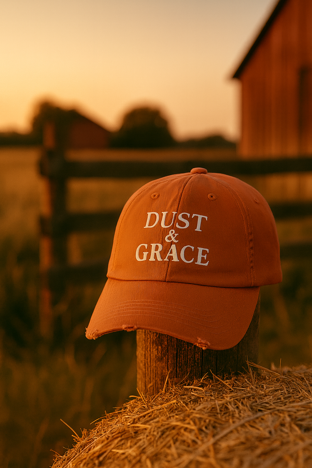 Dust & Grace — Distressed Dad Hat