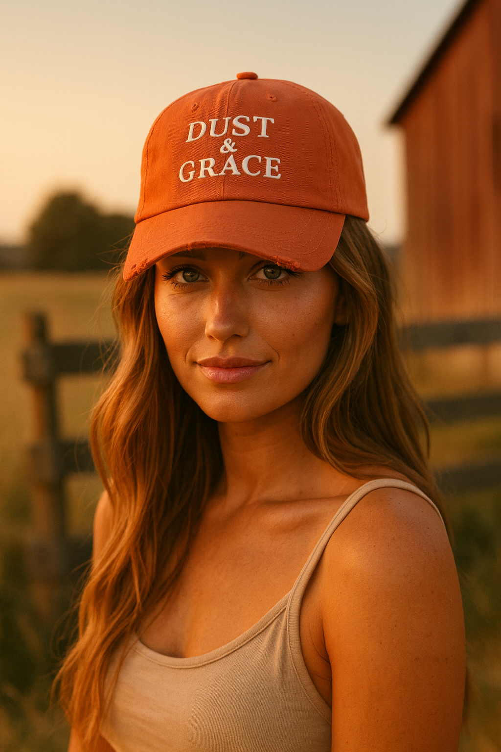 Dust & Grace — Distressed Dad Hat