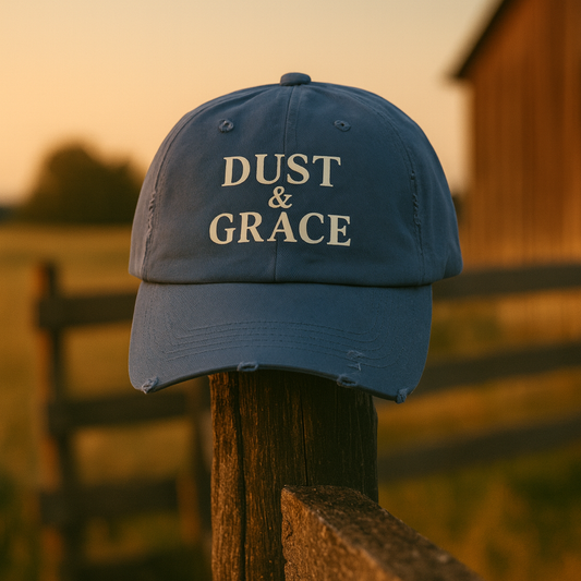 Dust & Grace — Distressed Dad Hat