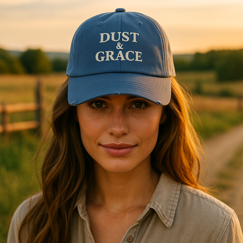 Dust & Grace — Distressed Dad Hat