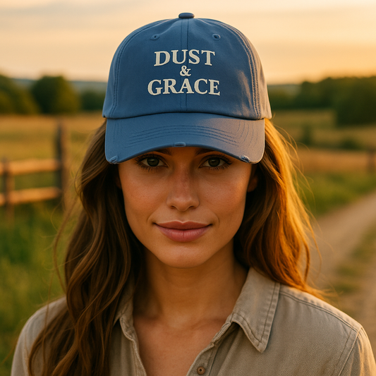 Dust & Grace — Distressed Dad Hat