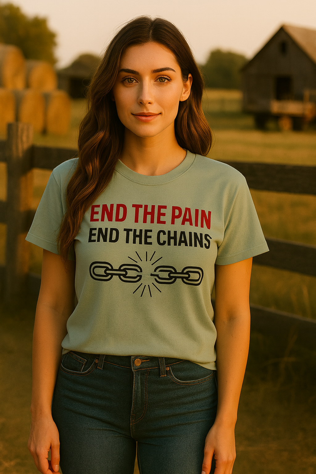 End the Pain, End the Chains Tee