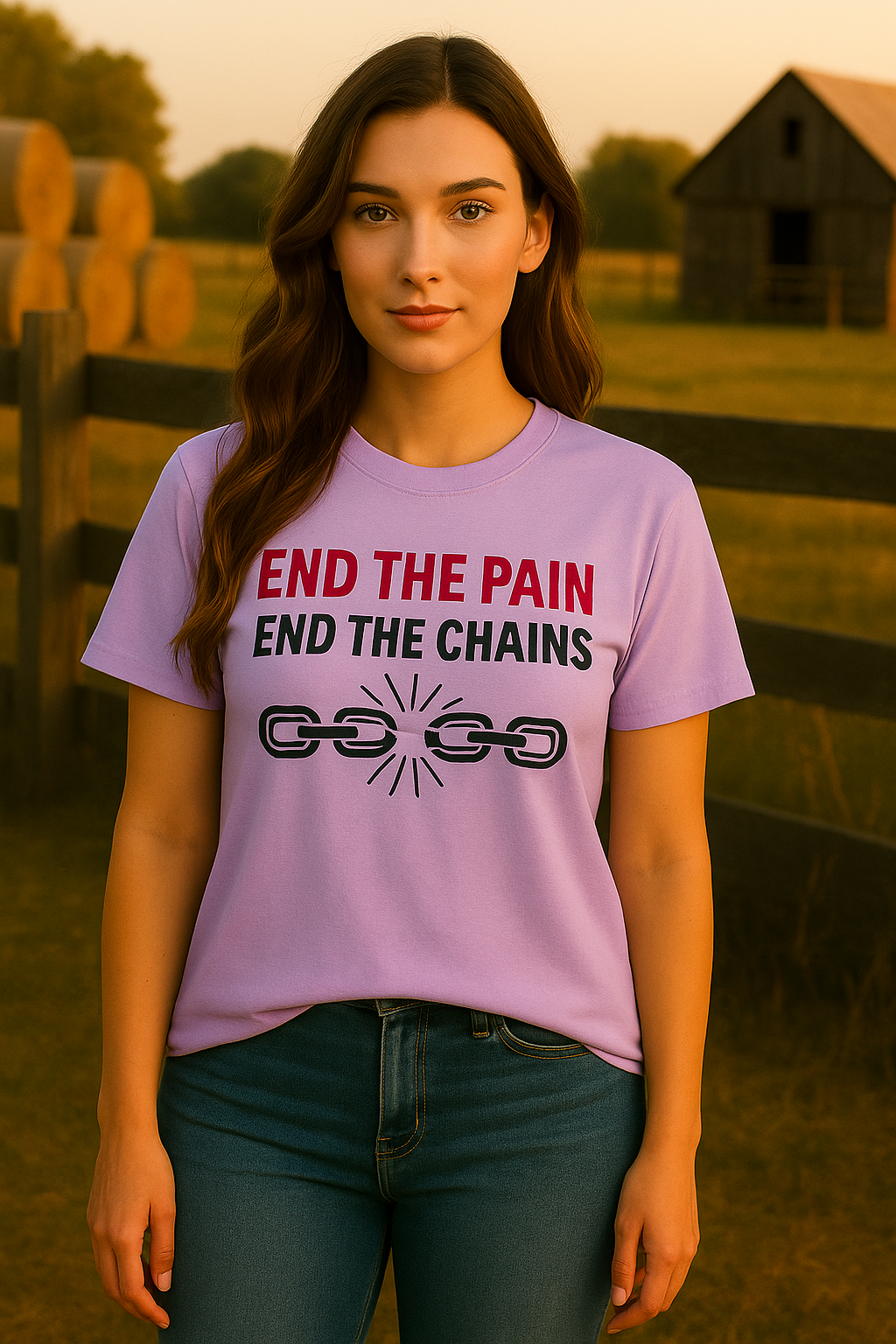 End the Pain, End the Chains Tee