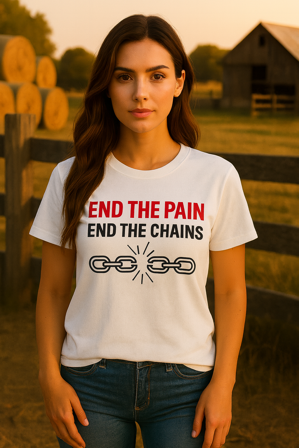 End the Pain, End the Chains Tee