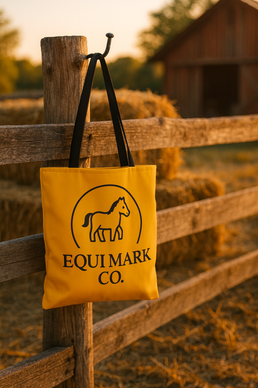 EquiMark Co. Logo Tote Bag (16" × 16")