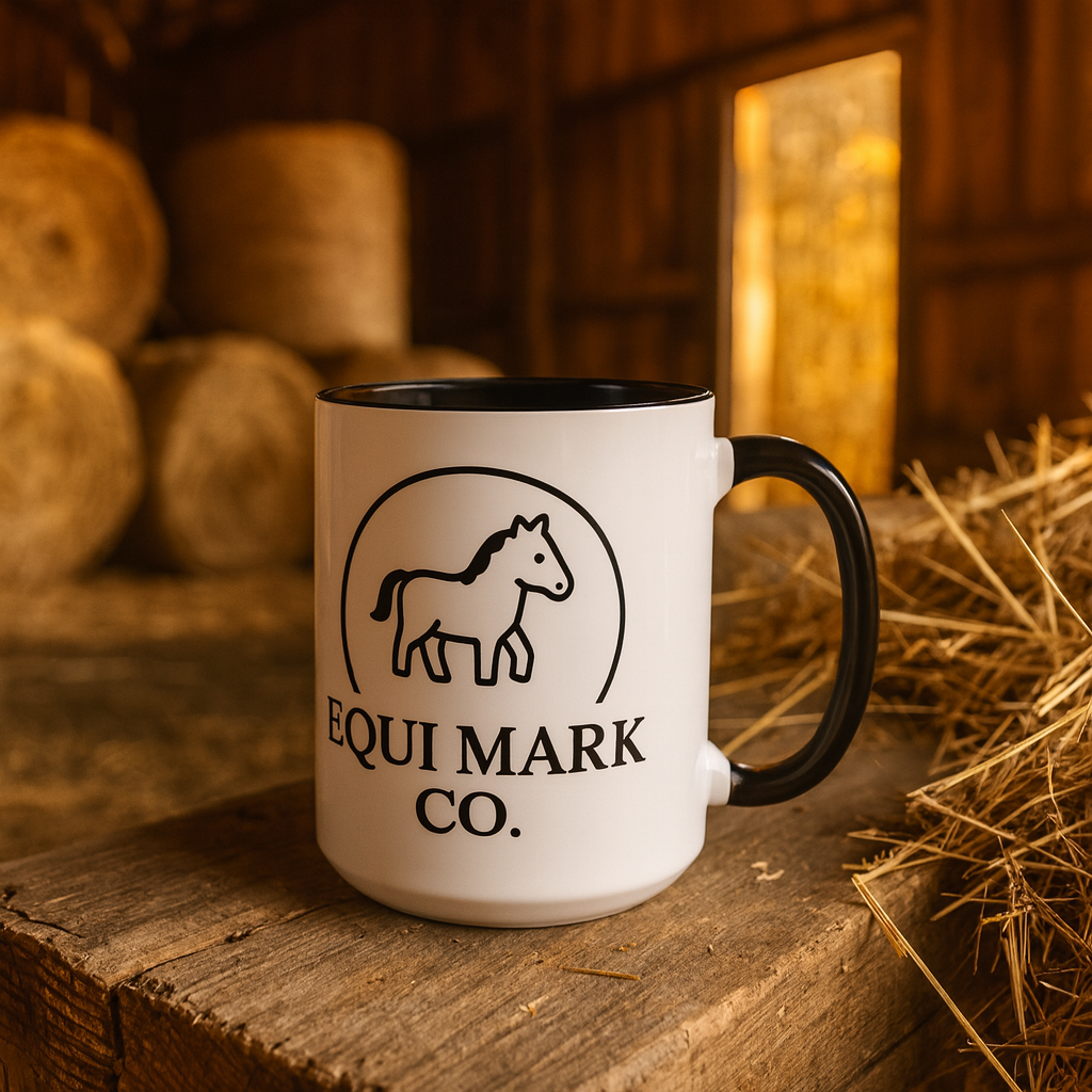 EquiMark Co. Logo Accent Mug (15oz)