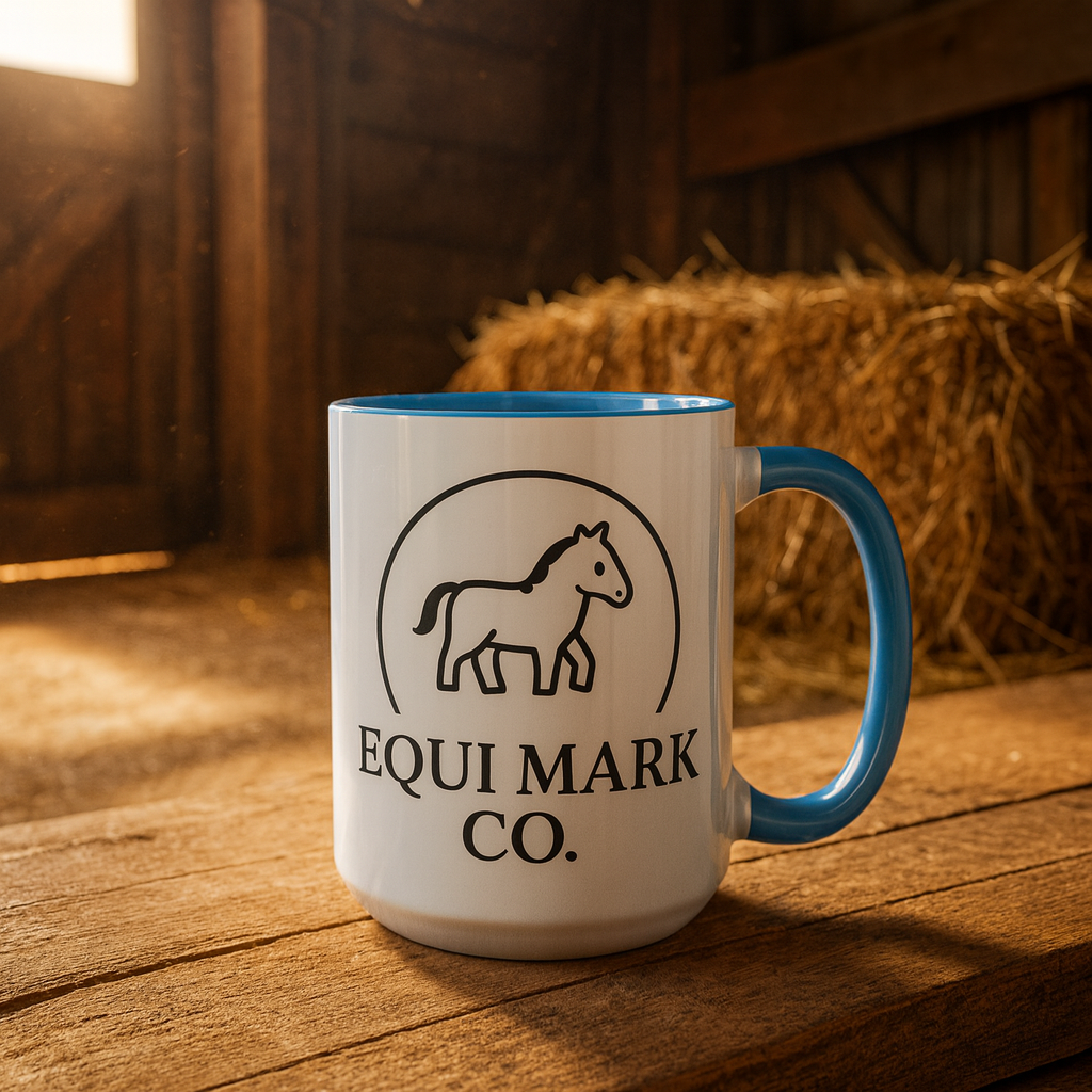 EquiMark Co. Logo Accent Mug (15oz)