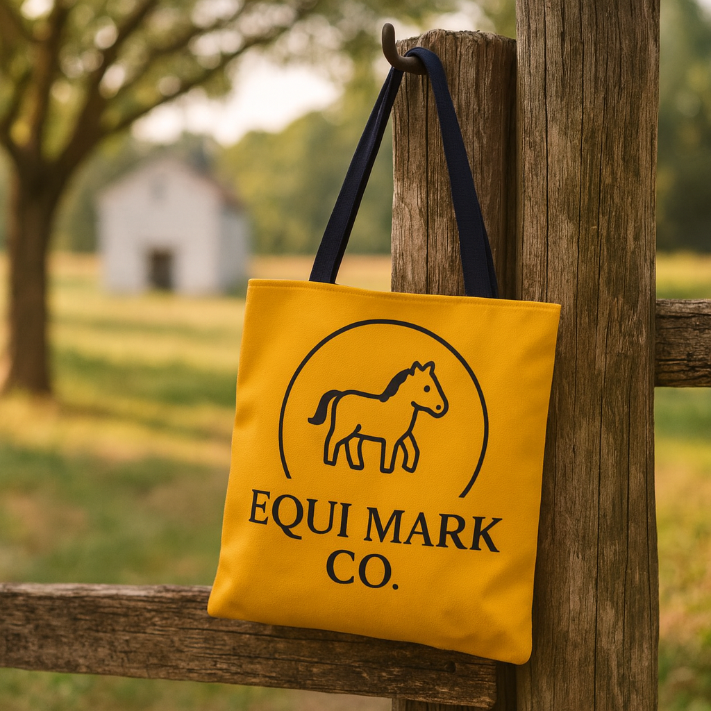 EquiMark Co. Logo Tote Bag (16" × 16")