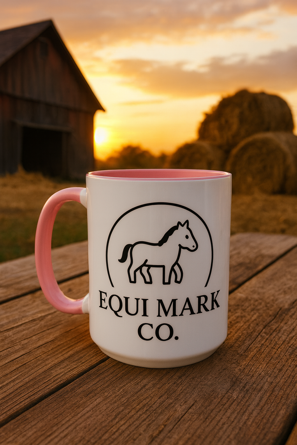 EquiMark Co. Logo Accent Mug (15oz)