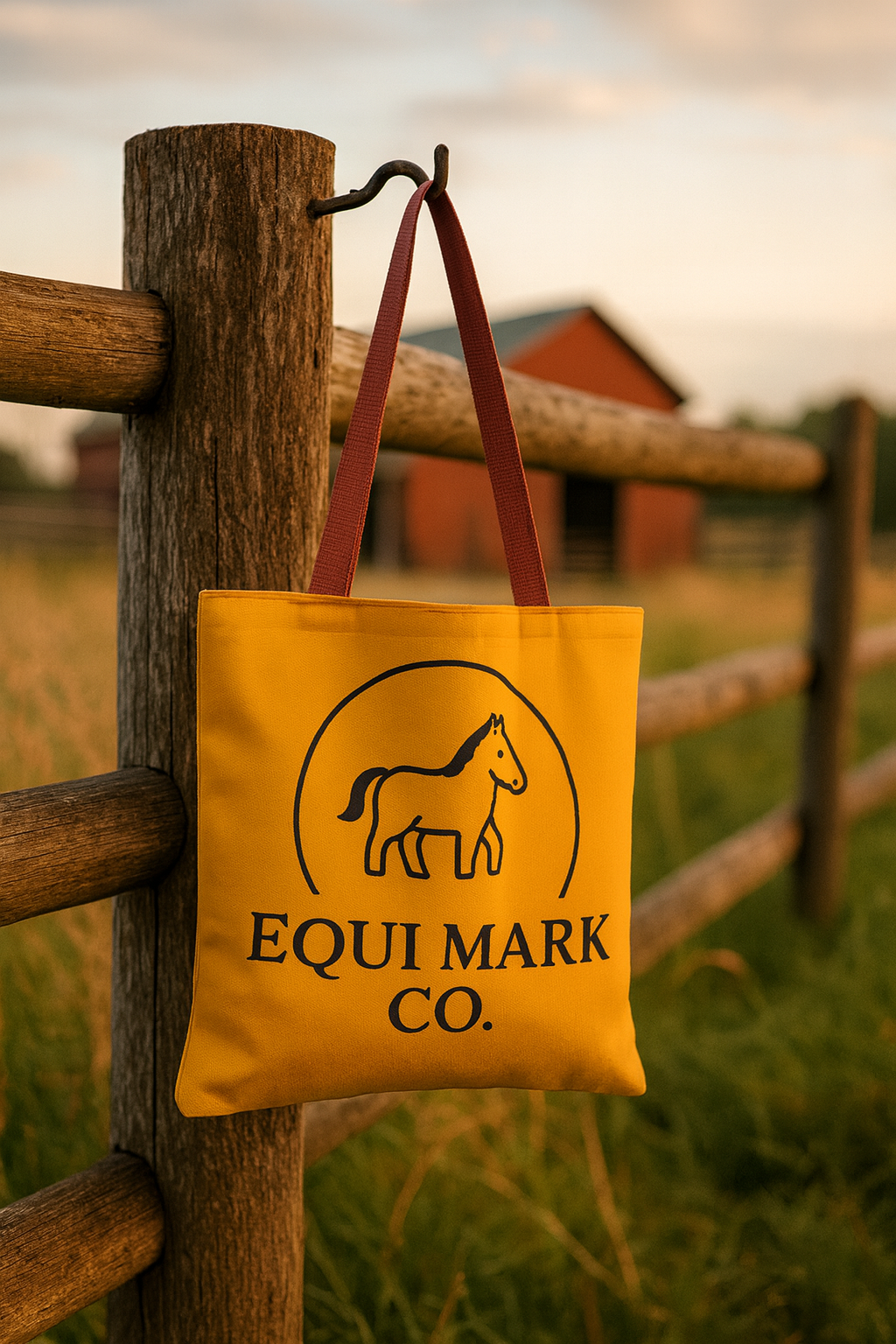 EquiMark Co. Logo Tote Bag (16" × 16")