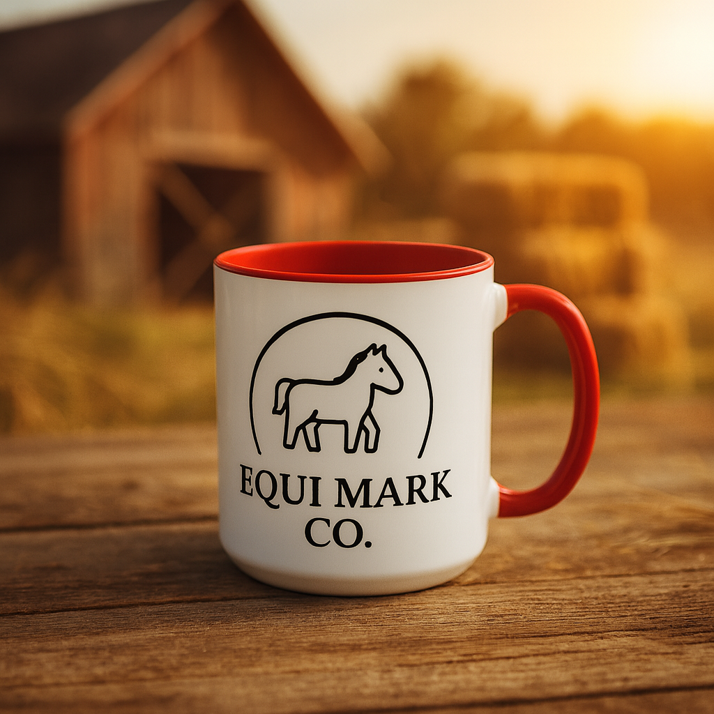 EquiMark Co. Logo Accent Mug (15oz)