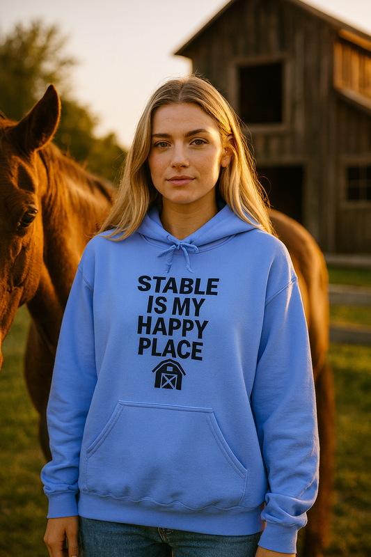 Stable Is My Happy Place Hoodie