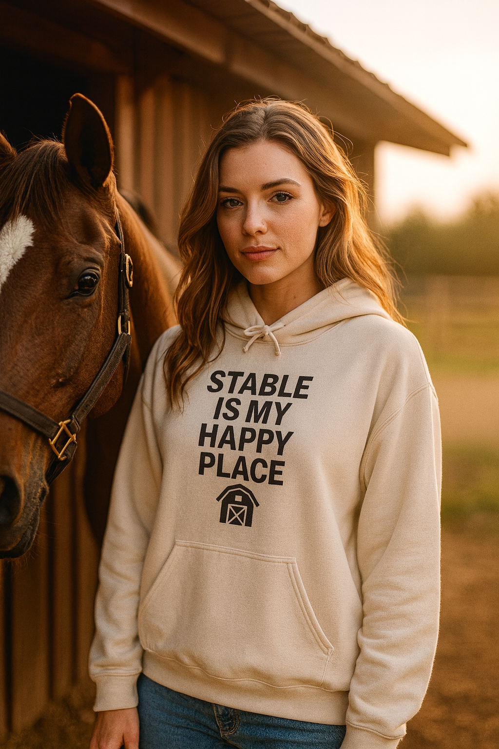 Stable Is My Happy Place Hoodie