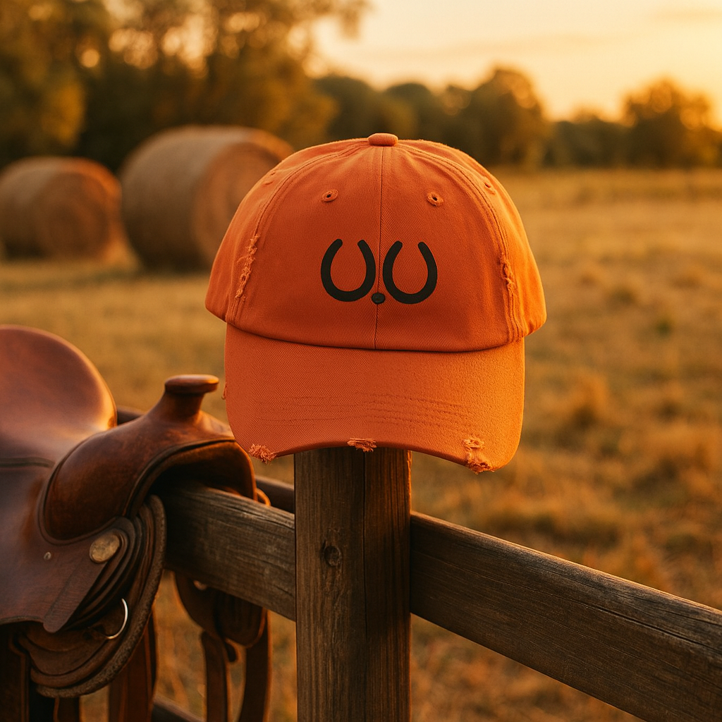 Hoofprints & Hope Distressed Dad Hat